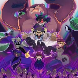 Mad Scientist Ziggs, Definitely Not Blitzcrank, Annie, Malzahar & Imperial Lux by ffSade HD Wallpaper Fan Art Artwork League of Legends lol