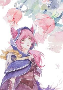 Xayah by 阿不思之 HD Wallpaper Fan Artwork League of Legends lol