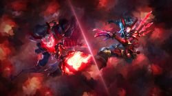 Blood Moon Thresh & Kalista by Platna HD Wallpaper Fan Art Artwork League of Legends lol