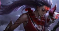 Blood Moon Diana Close Up Splash Art League of Legends Artwork Wallpaper lol