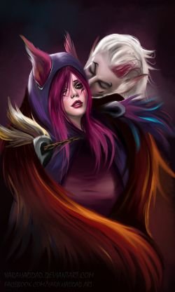Xayah & Rakan by yarahaddad HD Wallpaper Fan Art Artwork League of Legends lol