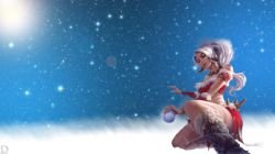 Snow Bunny Nidalee by Drazieth HD Wallpaper Fan Artwork League of Legends lol