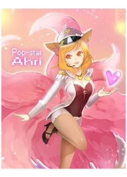 Popstar Ahri by 秋貓 League of Legends Artwork HD Wallpaper lolFan Art Artwork