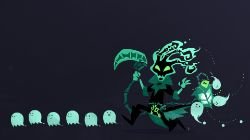 Chibi Thresh by inkinesss HD Wallpaper Fan Art Artwork League of Legends lol