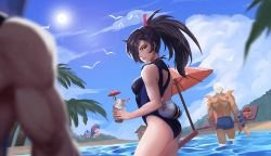 Pool Party Akali Rework by wyx83253953 HD Wallpaper Background Fan Art Artwork League of Legends lol