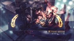 El Tigre Braum by SonasGraphics HD Wallpaper Artwork Fan Art League of Legends lol