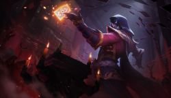 Blood Moon Twisted Fate Splash Art HD 4k 6k Wallpaper Background Official Art Artwork League of Legends lol