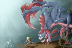 Cho'Gath Vs Ezreal by ZackArgunov HD Wallpaper Fan Art Artwork League of Legends lol