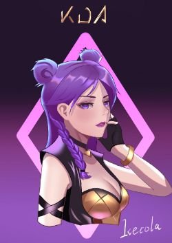 K/DA Kai'Sa by 冰可乐 HD Wallpaper Background Fan Art Artwork League of Legends lol