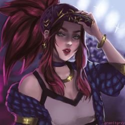 K/DA Akali by GranitGrey HD 4k Wallpaper Background Fan Art Artwork League of Legends lol