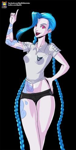 SSW Jinxby Kyoffie12 HD Wallpaper Fan Art Artwork League of Legends lol (2)