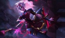 Blood Moon Camille (Concept) by katya_cyan HD Wallpaper Background Fan Art Artwork League of Legends lol