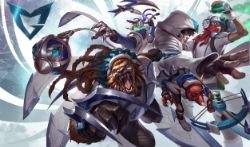 SSW Talon, Rengar, Thresh, Twitch & Singed Splash Art 4k HD Wallpaper Official Artwork League of Legends lol