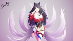 Ahri by samidoy HD Wallpaper Background Fan Art Artwork League of Legends lol