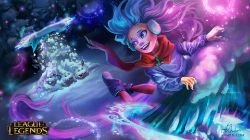 Snow Day Zoe by anarlie HD Wallpaper Background Fan Art Artwork League of Legends lol
