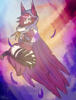 Xayah by sail0rmoon HD Wallpaper Fan Art Artwork League of Legends lol