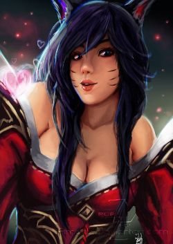Ahri by AimedZ (2) League of Legends Artwork Wallpaper lol