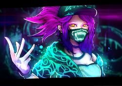 K/DA Akali by Jirapat Sorataworn HD Wallpaper Background Fan Art Artwork League of Legends lol
