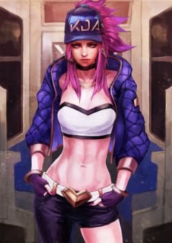 K/DA Akali by MonoriRogue (2) HD Wallpaper Background Fan Art Artwork League of Legends lol