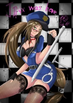 Sexy Officer Caitlyn by TorahimeMax (2) HD Wallpaper Fan Art Artwork League of Legends lol