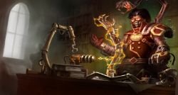 Prototype Viktor Splash Art HD Wallpaper Background Official Art Artwork League of Legends lol