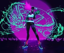K/DA Akali by Gangsta G HD 4k Wallpaper Background Fan Art Artwork League of Legends lol