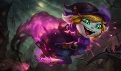 Bewitching Tristana Splash Art HD 4k 6k Wallpaper Background Official Art Artwork League of Legends lol