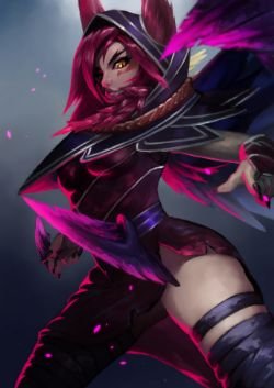 Xayah by sideshima HD Wallpaper Fan Art Artwork League of Legends lol