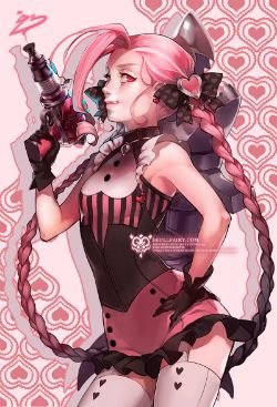 Heartseeker Jinx by ippus HD Wallpaper Fan Art Artwork League of Legends lol