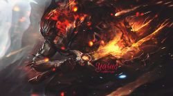 Nightbringer Yasuo by Departedd HD Wallpaper Background Fan Art Artwork League of Legends lol
