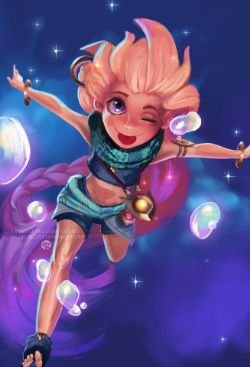 Zoe by Oxulon HD Wallpaper Background Fan Art Artwork League of Legends lol