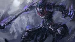 Shadow Wukong (Skin Concept) by JasonTN HD Wallpaper Fan Art Artwork League of Legends lol