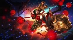 Firecracker Jinx Splash Art 4k HD Wallpaper Official Artwork League of Legends lol