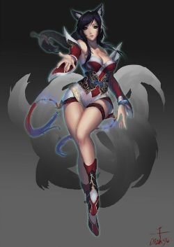Ahri by Cian yo (7) HD Wallpaper Fan Art Artwork League of Legends lol