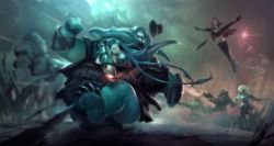 Tahm Kench, Jinx, Katarina, Lux, Graves & Blitzcrank by Benlo HD Wallpaper Fan Art Artwork League of Legends lol