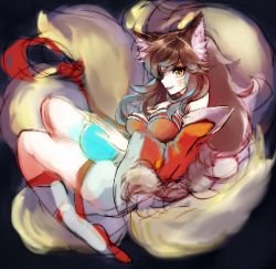 Ahri by まいぽう (5) League of Legends Artwork Wallpaper lol