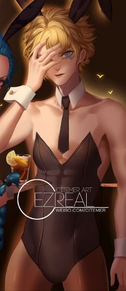 Battle Bunny Ezreal by citemer HD Wallpaper Fan Art Artwork League of Legends lol