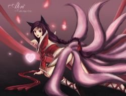 Ahri by 青龍在天 HD Wallpaper Fan Art Artwork League of Legends lol