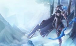 Ashe by VegaColors HD Wallpaper Fan Art Artwork League of Legends lol