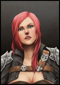 Katarina by YuSePe HD Wallpaper Fan Art Artwork League of Legends lol