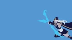 Ashe Minimalistic Wallpaper by Sovietpancake Fan Art League of Legends LoL HD Wallpaper Fan Art Artwork League of Legends lol