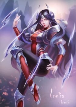 Irelia by Kimik-KMeow HD Wallpaper Background Fan Art Artwork League of Legends lol