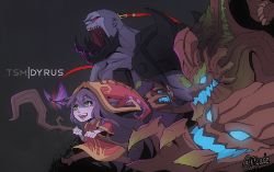 Sion, Lulu & Malphite by ffSade HD Wallpaper Fan Art Artwork League of Legends lol