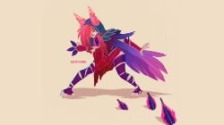 Xayah by Ciolphe HD Wallpaper Background Fan Art Artwork League of Legends lol