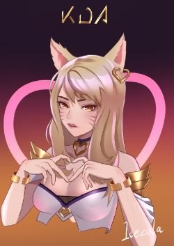 K/DA Ahri by 冰可乐 HD Wallpaper Background Fan Art Artwork League of Legends lol