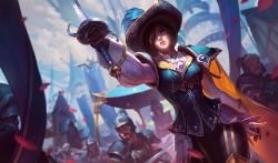 Royal Guard Fiora Splash Art Update HD 4k Wallpaper Background Official Art Artwork League of Legends lol