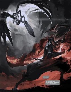 Dawnbringer Riven & Nightbringer Yasuo Comic (9) HD WallpaperOfficial Art League of Legends