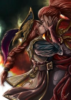Yasuo & Miss Fortune by LunaEvaYG HD Wallpaper Background Official Artwork League of Legends lol