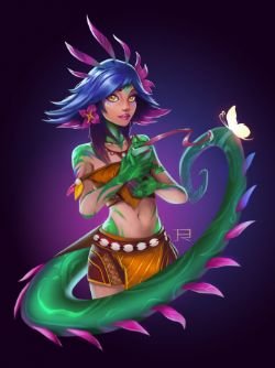 Neeko by D.Raw Art HD Wallpaper Background Fan Art Artwork League of Legends lol