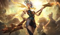 Lunar Empress Lux Splash Art HD 4k Wallpaper Background Official Art Artwork League of Legends lol